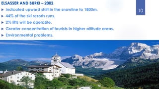 Impacts of climate change on ski industry | PPTX