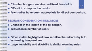 Impacts of climate change on ski industry | PPTX