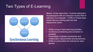 Impact of e learning to schools | PPTX