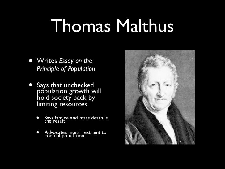 Malthusian theory of population essay