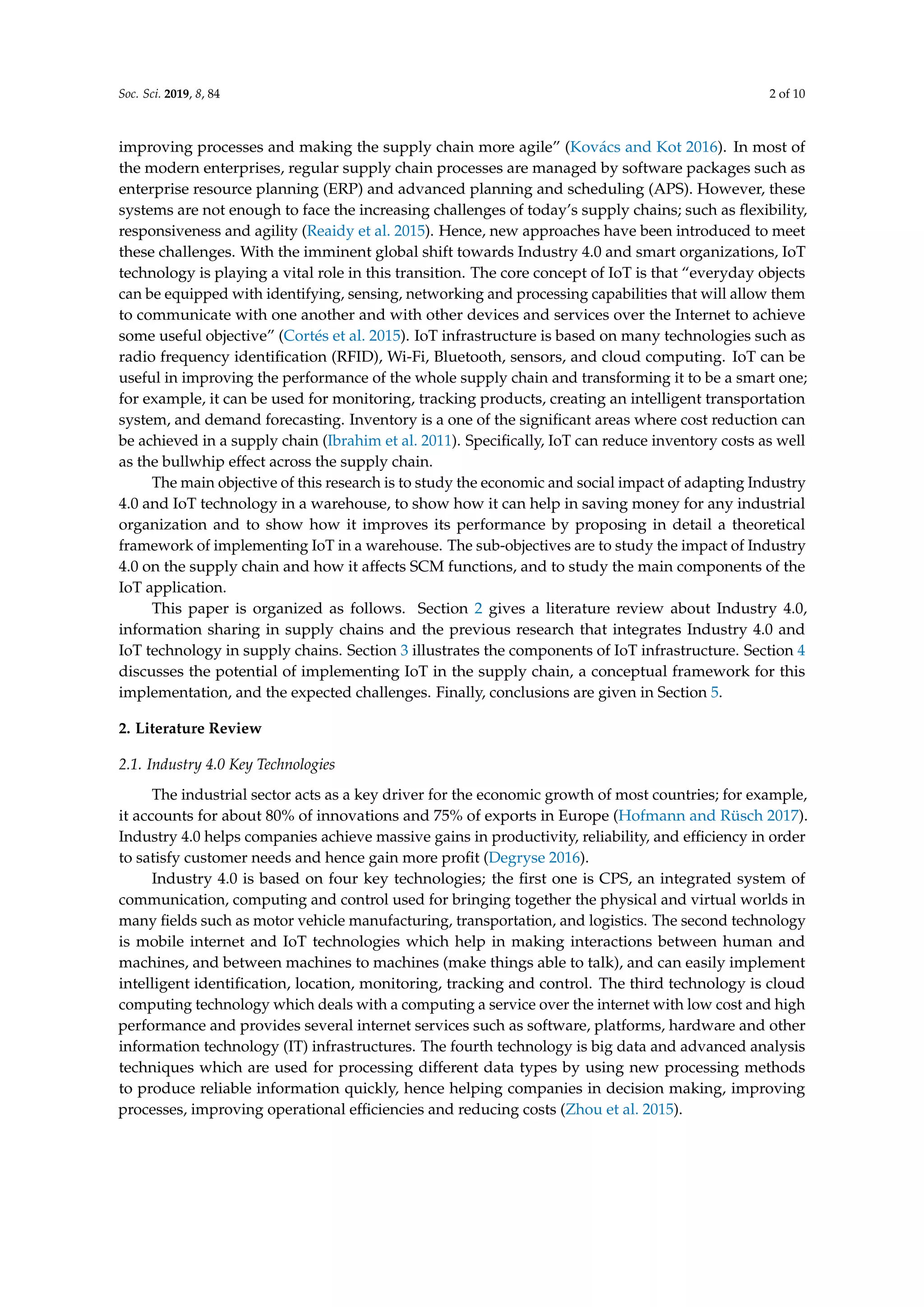 Impacts of internet of things on supply chains | PDF