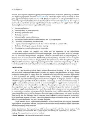 Impacts of internet of things on supply chains | PDF
