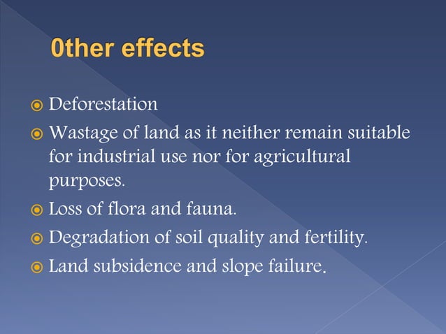 Impacts Of Mining