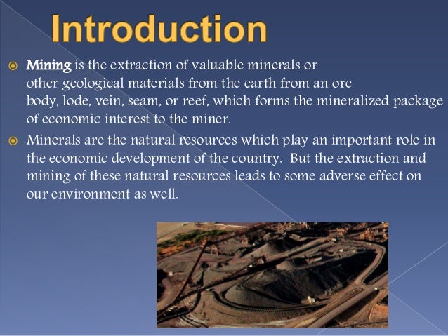 Impacts of mining