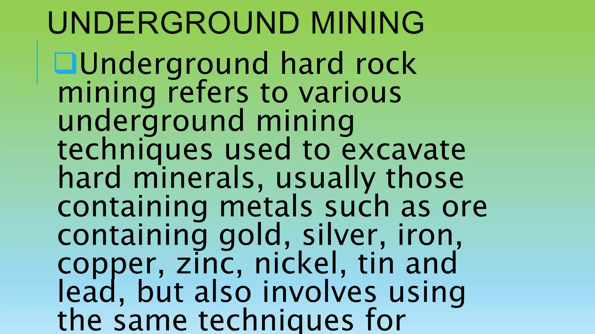Impacts of mining on environment pptx