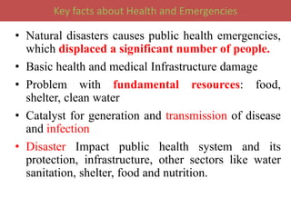 Impacts of natural disaster globally public health | PPTX
