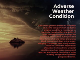 Impacts of Weather on Marine Transportation