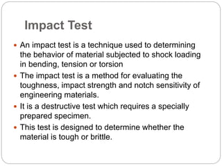 Impact test | PPT