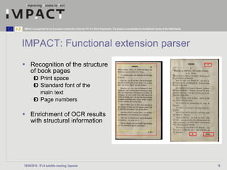 IMPACT: Functional extension parser ,[object Object],[object Object],[object Object],[object Object],[object Object],[object Object]