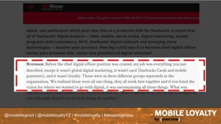 @ronalddegroot | @mobileloyaltyYZ | #mobileloyalty | #shoppingtoday
 