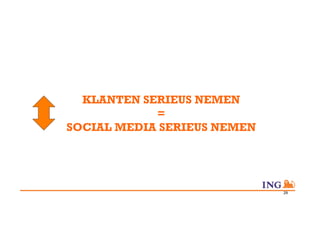 KLANTEN SERIEUS NEMEN
            =
SOCIAL MEDIA SERIEUS NEMEN




                             29
 
