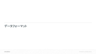 © Cloudera, Inc. All rights reserved.
データフォーマット
 