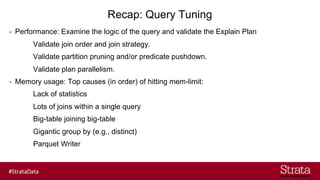 How to use Impala query plan and profile to fix performance issues | PDF