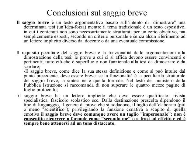 Come Si Fa Il Saggio Breve Imparare scrivere