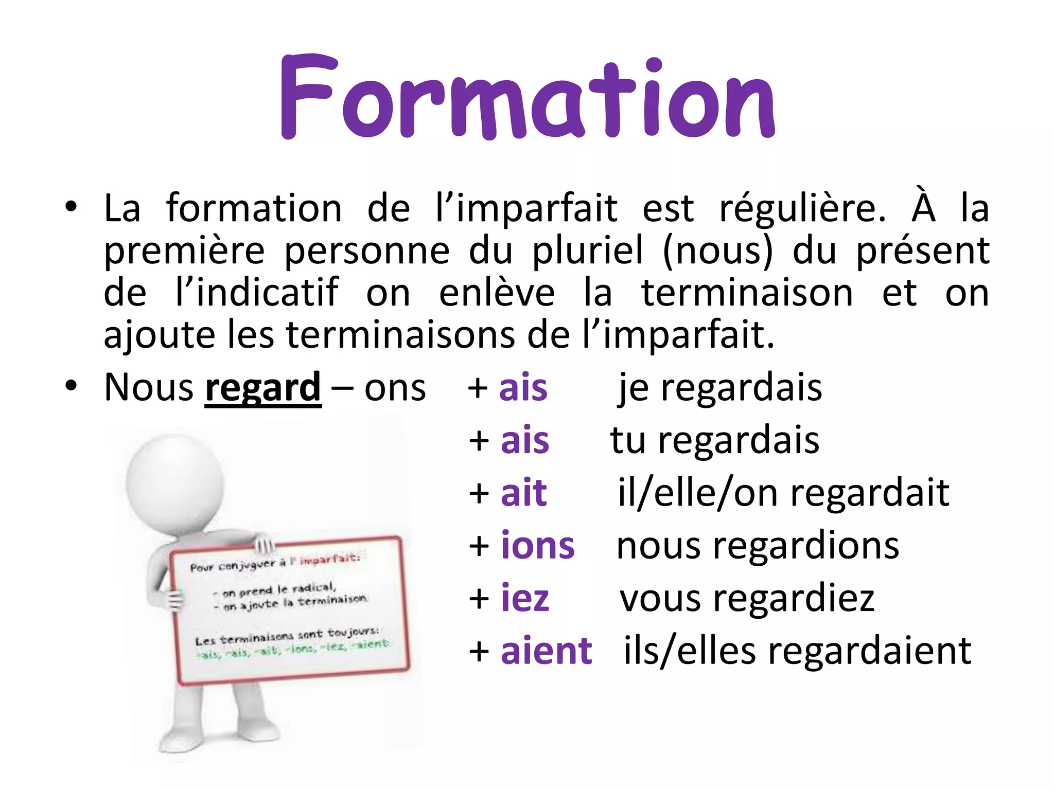 Le Verbe Payer A L Imparfait L' Imparfait