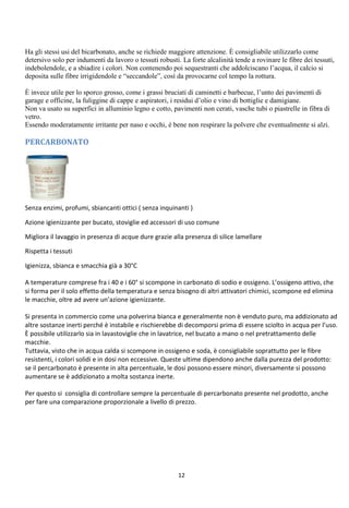 Impariamo A Conoscere I Detersivi