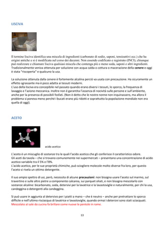 Impariamo A Conoscere I Detersivi