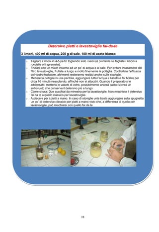 Impariamo A Conoscere I Detersivi