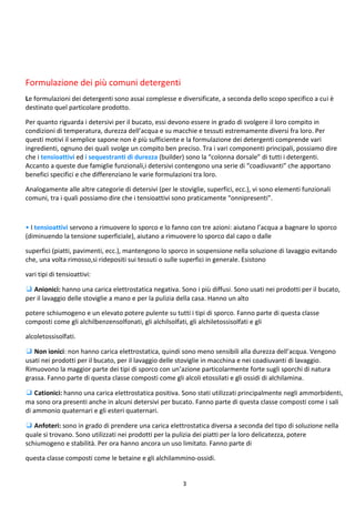 Impariamo A Conoscere I Detersivi