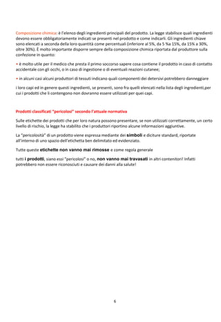 Impariamo A Conoscere I Detersivi