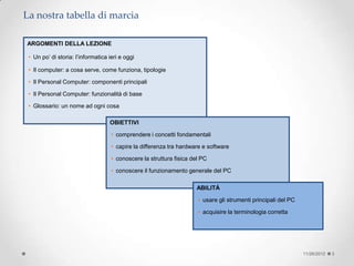 Impariamo a conoscere il pc | PPTX