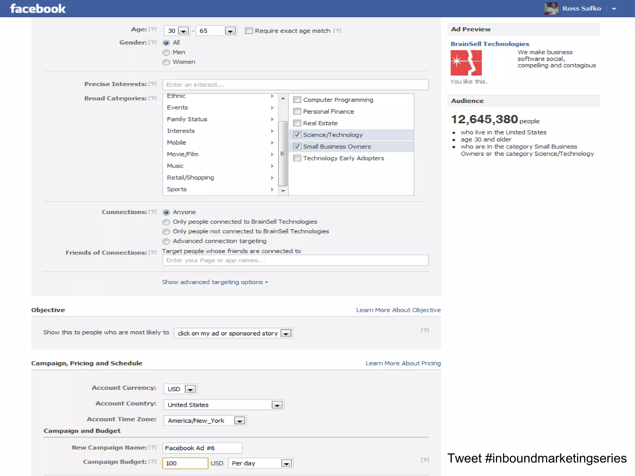 Tweet #inboundmarketingseries
 