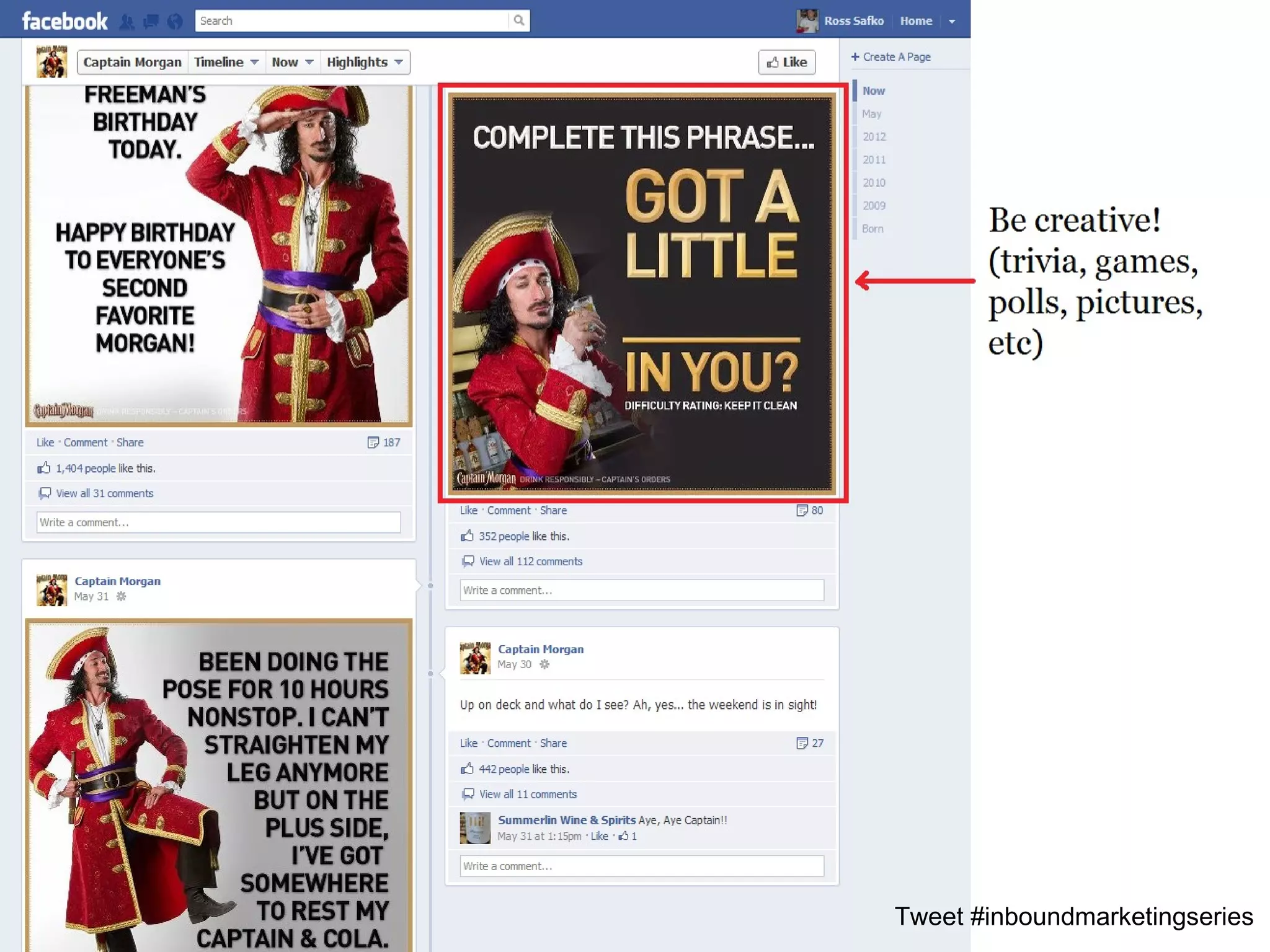 Tweet #inboundmarketingseries
 