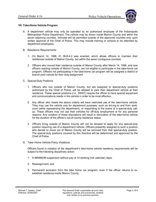 Impd Form.pdf IMPD Police Vehicle Operations | PDF