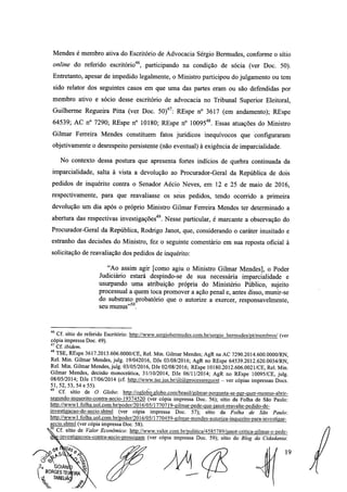 Setembro de 2016: Impeachment de Gilmar, documento assinado 