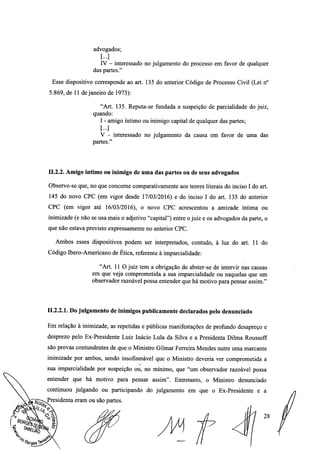 Setembro de 2016: Impeachment de Gilmar, documento assinado 