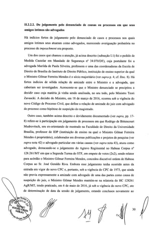 Setembro de 2016: Impeachment de Gilmar, documento assinado 