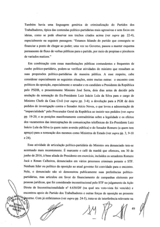 Setembro de 2016: Impeachment de Gilmar, documento assinado 
