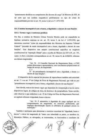 Setembro de 2016: Impeachment de Gilmar, documento assinado 