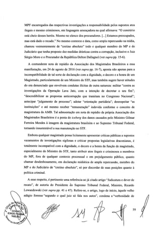 Setembro de 2016: Impeachment de Gilmar, documento assinado 