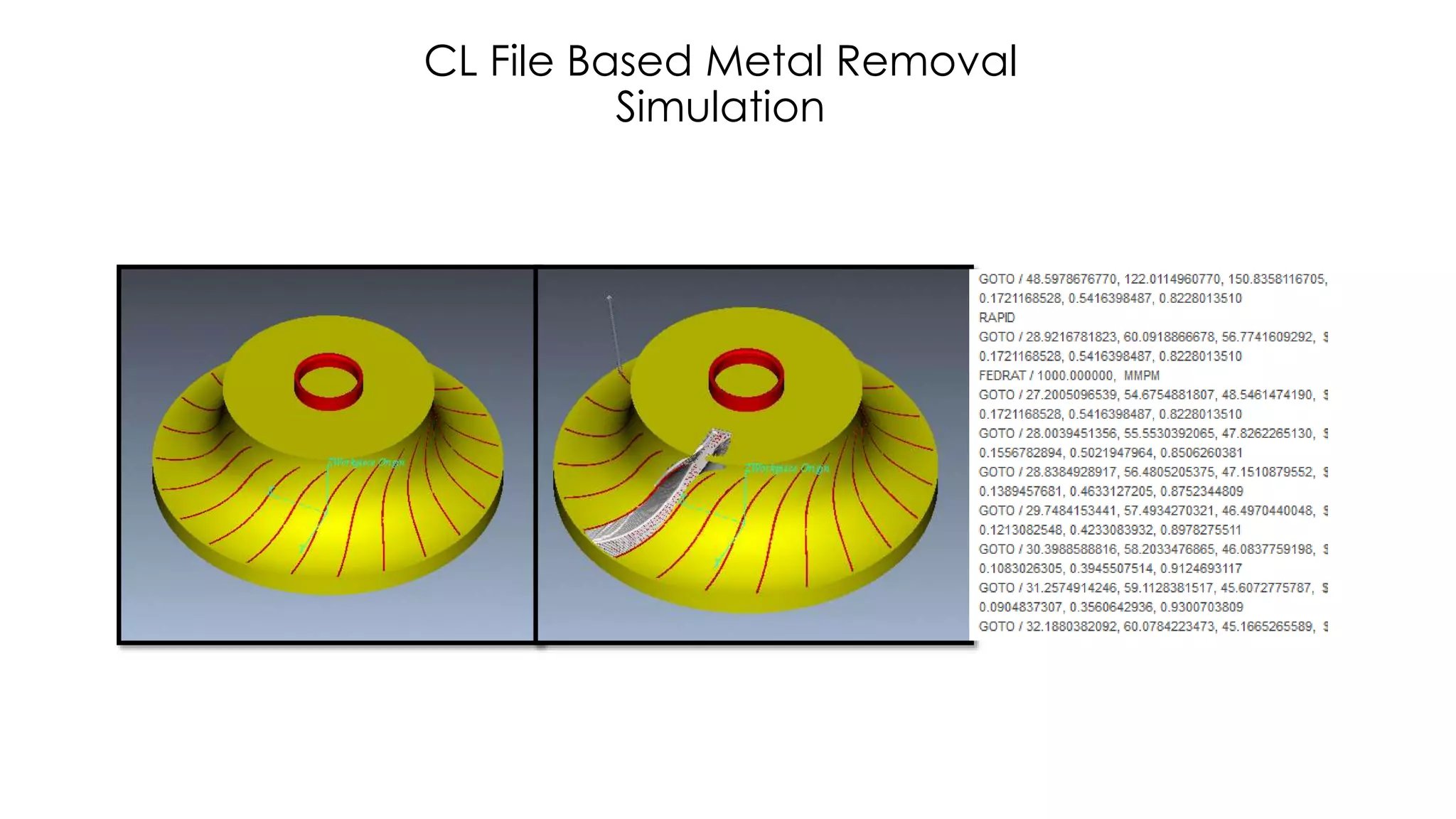 CL File Based Metal Removal
Simulation