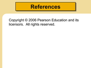 References
References
Copyright © 2006 Pearson Education and its
licensors. All rights reserved.

 