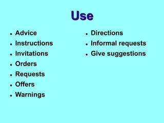 Imperatives grammar-drills-grammar-guides 116157 | PPT