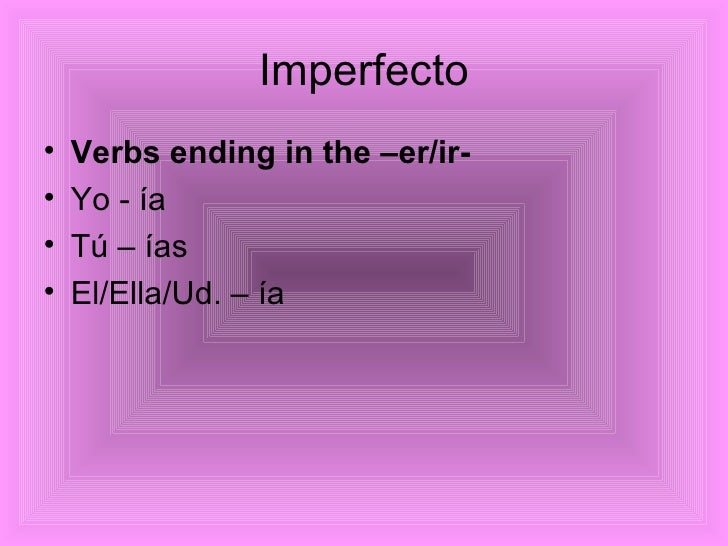 Imperfecto Y Preterito Comparados