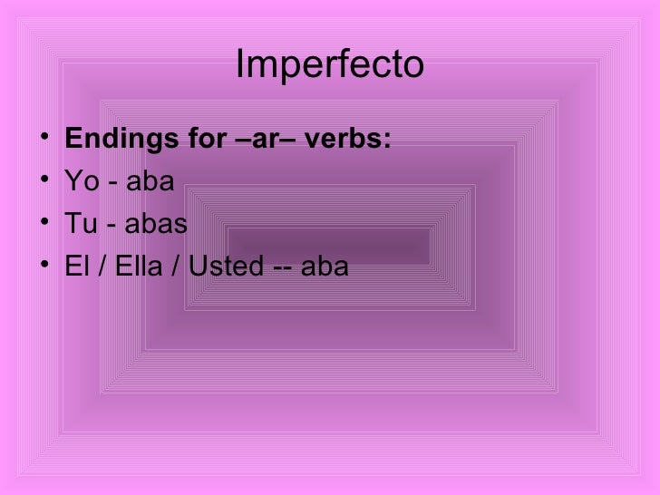 Imperfecto Y Preterito Comparados