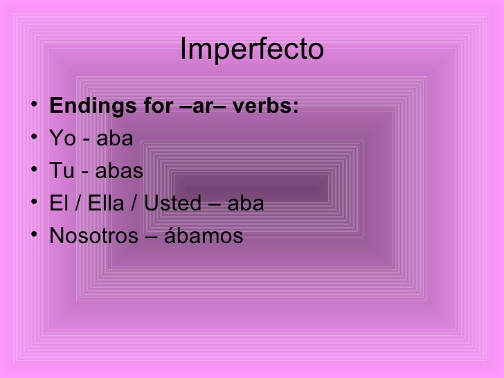 Imperfecto Y Preterito Comparados