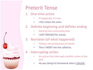 Preterit Imperfect or preterit online notes | PPTX