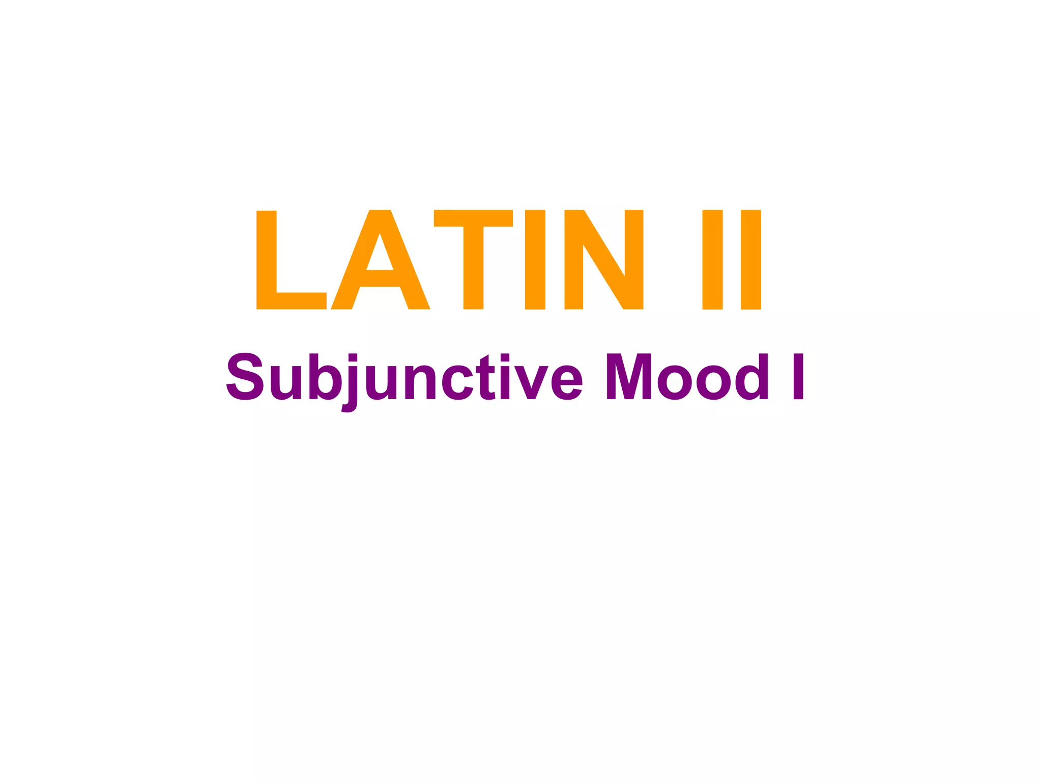 Unit Twelve - Imperfect subjunctive | PPT