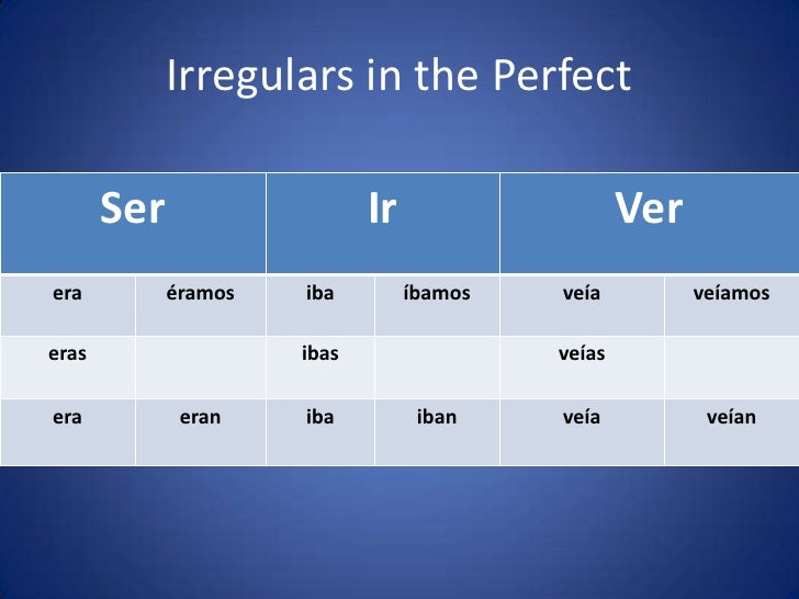 9-Imperfect tense