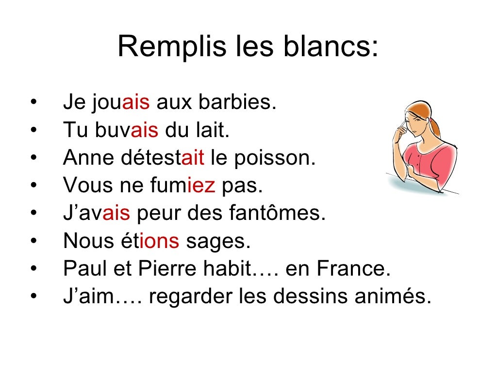 Imperfect Tense In French