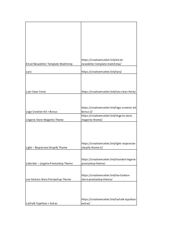 Download Creativemarket Complete List Download Creativemarket Complete List