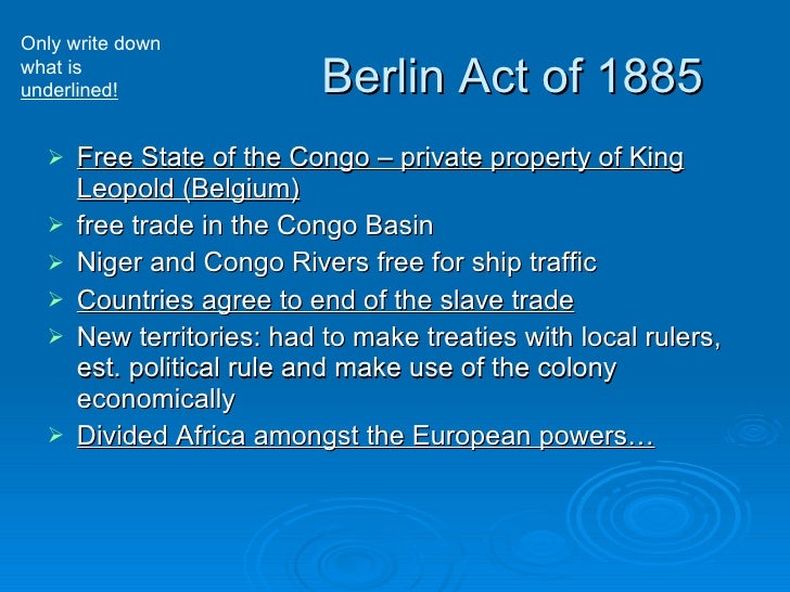 The Scramble For Africa
