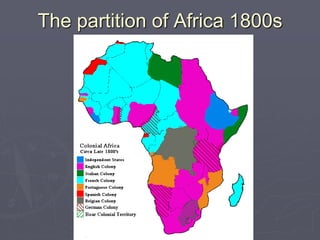 The partition of Africa 1800s
 