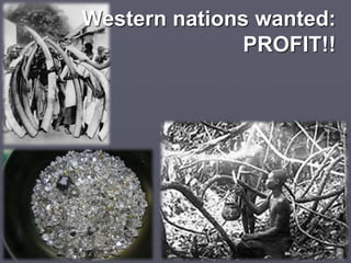 Western nations wanted:
PROFIT!!
 