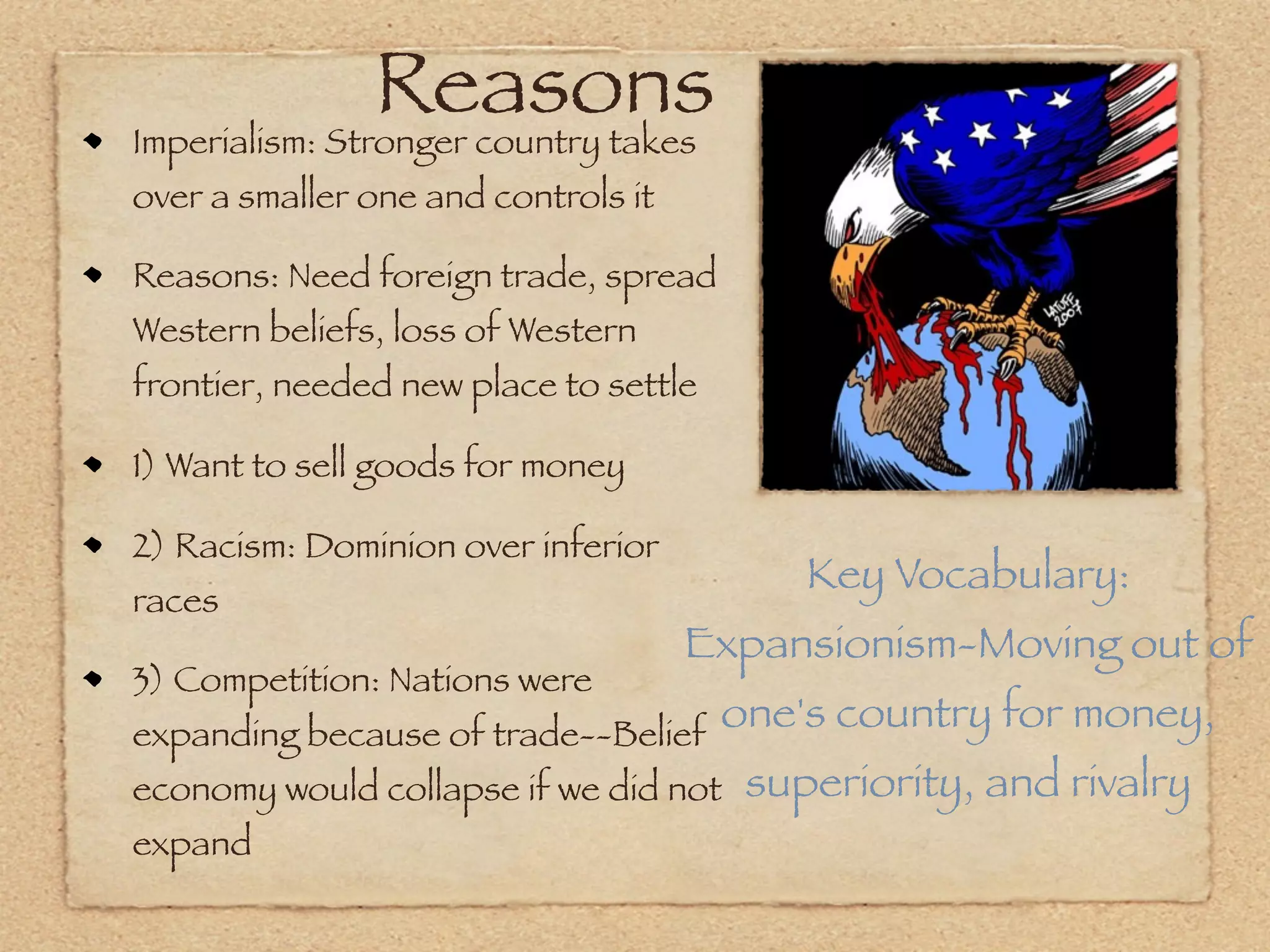 Imperialism and WW1 | KEY | Death, Injury, or Military Conflict ...