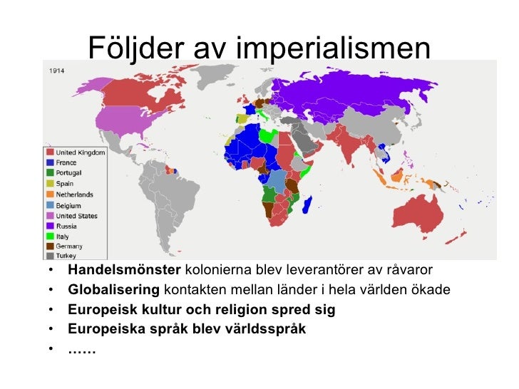 Imperialismen europas och européernas roll i världen